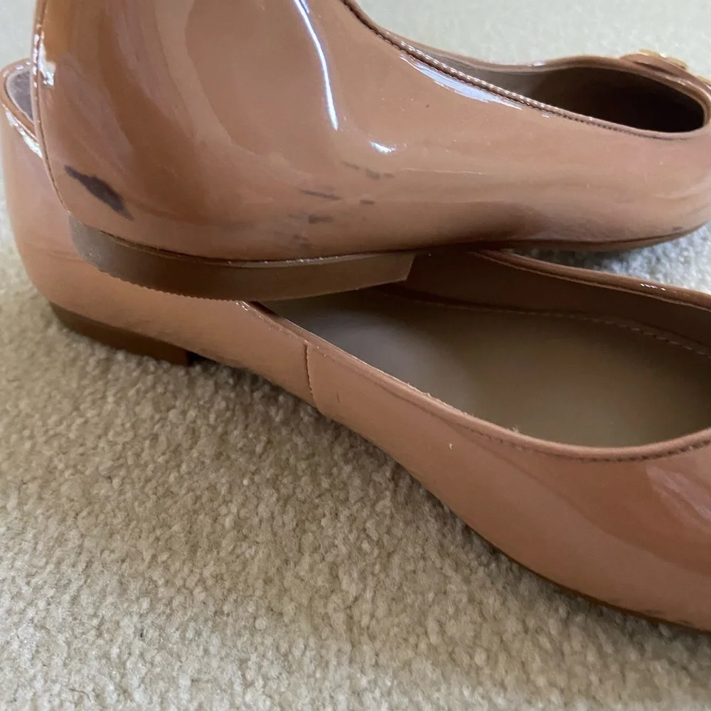 Tory Burch Claire patent ballet flats size 8 new , gold logo, color Make…